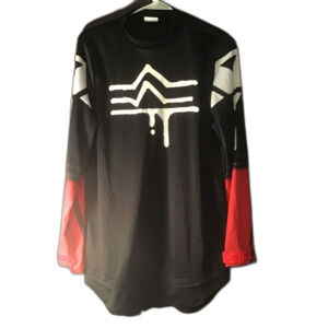 Fortnite Long Sleeve Shirt Small Black Red Drip Logo Gamer Apparel 2020